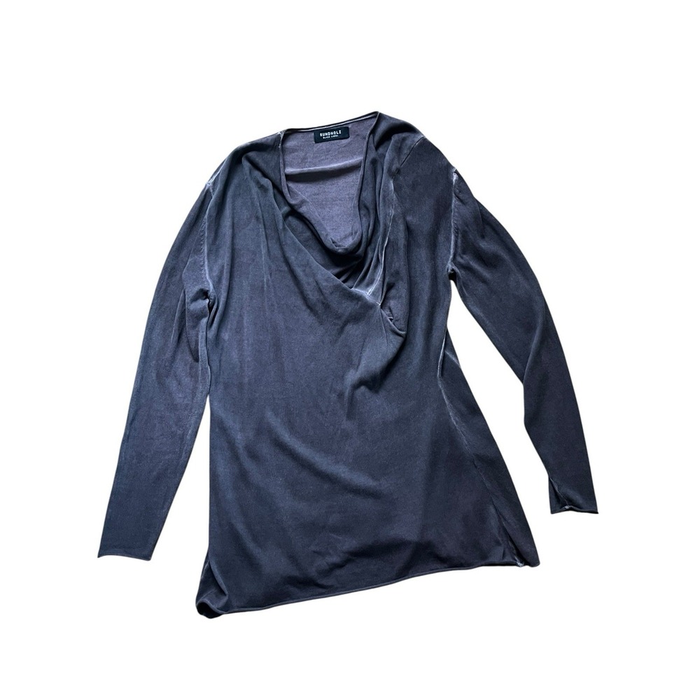 Rundholz Black Label Cowl Neck Tunic Top Oversized Lagenlook Avant, Size XL